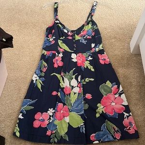 Hollister Navy Blue Floral Dress- Size Small